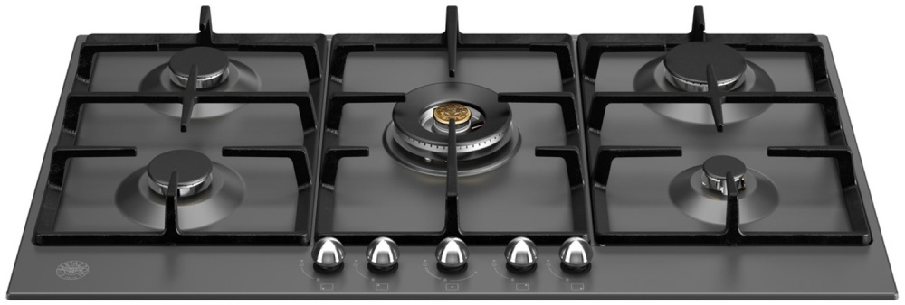 BERTAZZONI P905CHERNE газовая варочная панель черный матовый