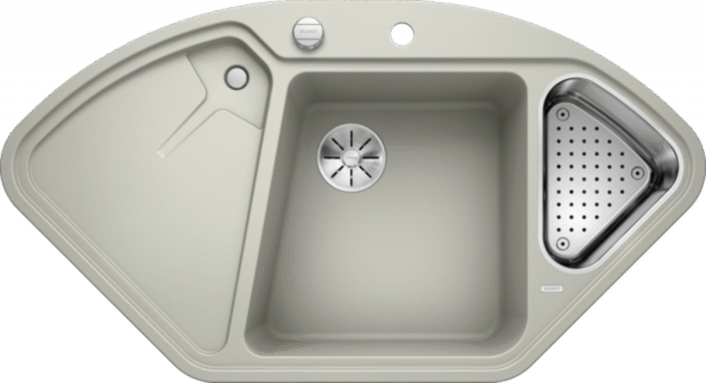 BLANCO DELTA II SILGRANIT PuraDur InFino мойка жемчужный