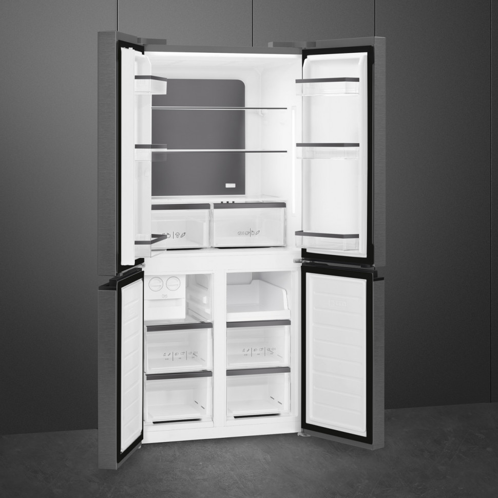 SMEG FQI48KD холодильник тёмная нержавеющая сталь