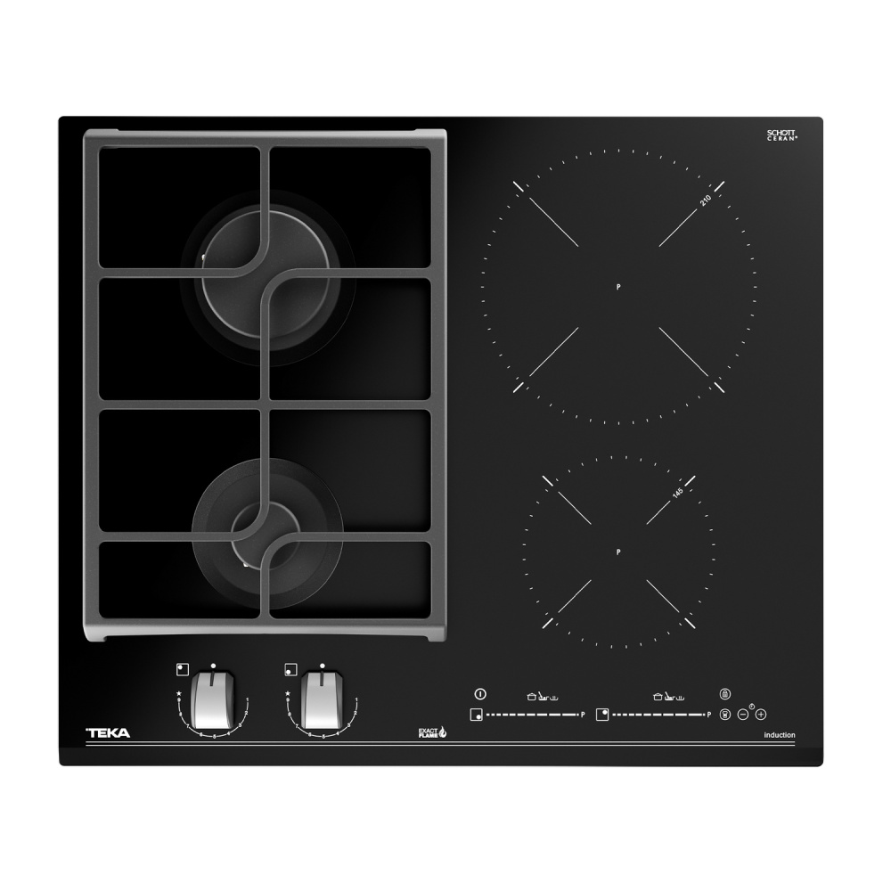 TEKA JZC 64322 ABN BK комбинированная варочная панель газ+индукция 112570132