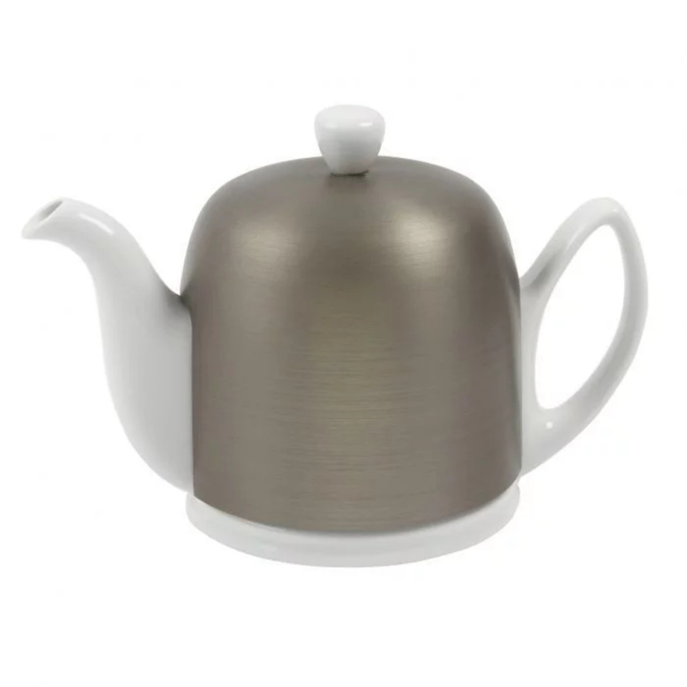 DEGRENNE чайник заварочный SALAM WHITE ZINC (0.7 л), с колпаком, на 4 чашки 216412