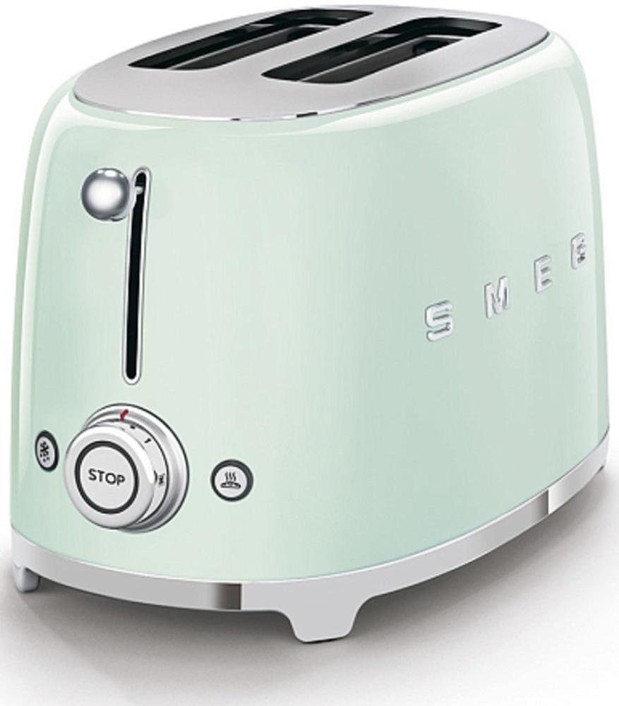 SMEG TSF01PGEU тостер на 2 ломтика зеленый