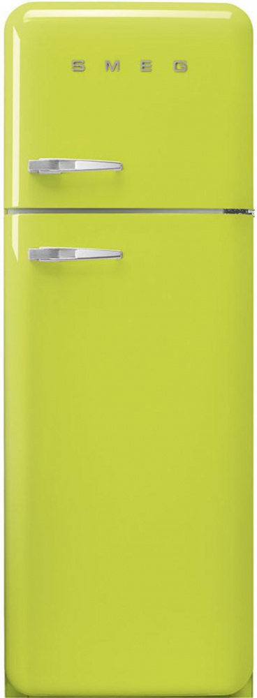 SMEG FAB30RLI5 лайма отдельностоящий двухдверный холодильник стиль 50-х годов