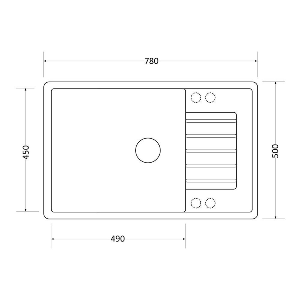 KUPPERSBERG ROYS 1B1D GREY мойка серый