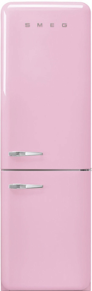 SMEG FAB32RPK5 Отдельностоящий двухдверный холодильник, розовый