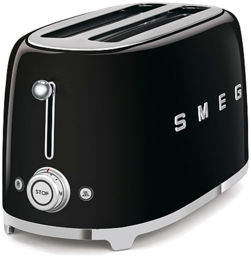 SMEG TSF02BLEU тостер на 4 ломтика черный