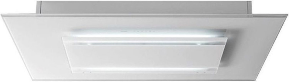 FALMEC DESIGN+ AURA SOFFITTO 120 VETRO BIANCO вытяжка белый