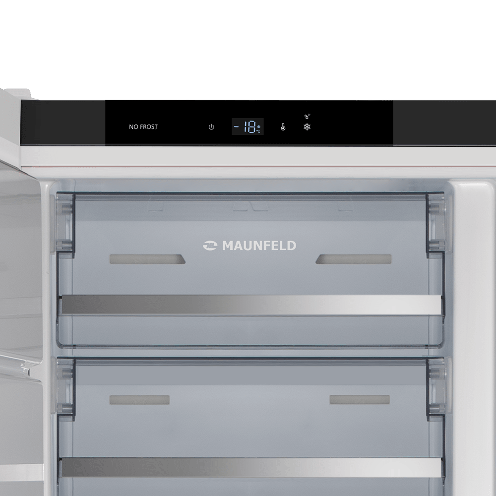 MAUNFELD MFFR186NFBW Inverter морозильная камера белый