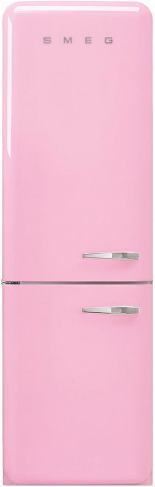 SMEG FAB32LPK5 Отдельностоящий двухдверный холодильник, розовый