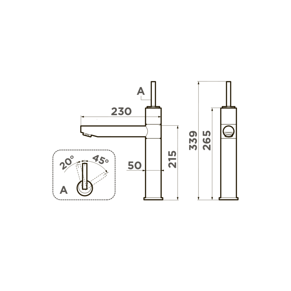 OMOIKIRI AOMORI смеситель хром