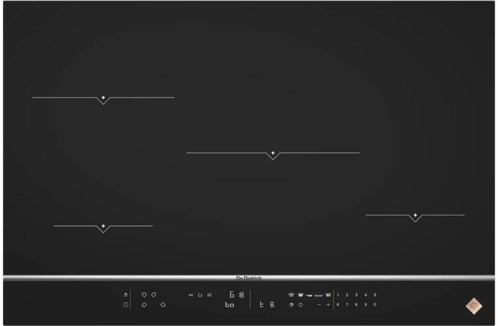 DE DIETRICH DPI7870X ИНДУКЦИОННАЯ ВАРОЧНАЯ ПАНЕЛЬ 80 СМ черный