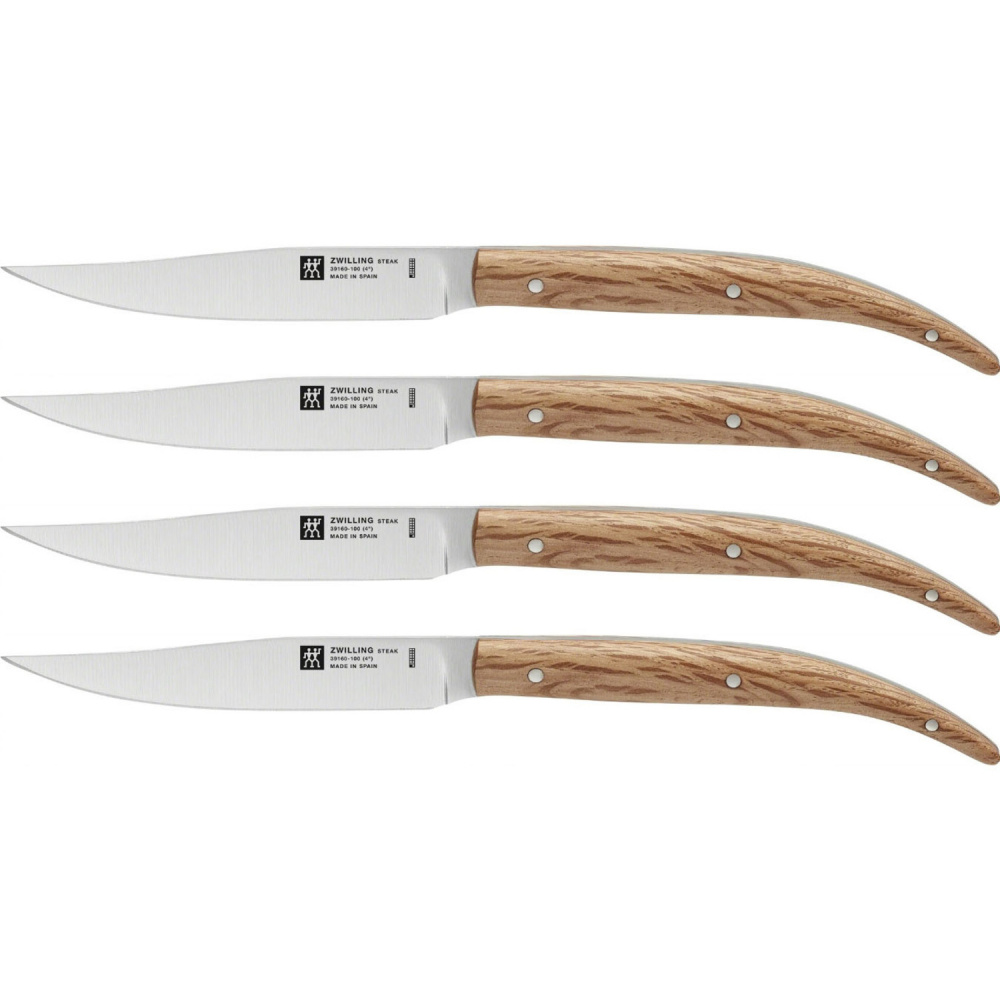 ZWILLING набор стейковых ножей 4 предметов с рукояткой из дуба 39160-000