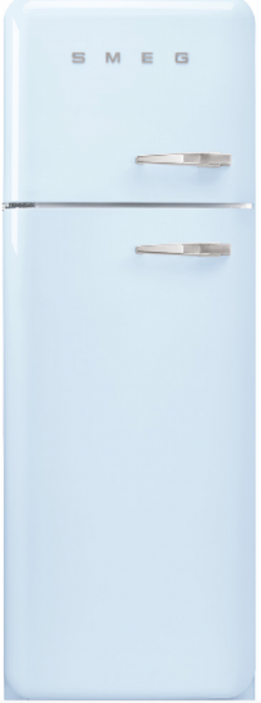 SMEG FAB30LPB5 пастельный голубой  отдельностоящий двухдверный холодильник стиль 50-х годов