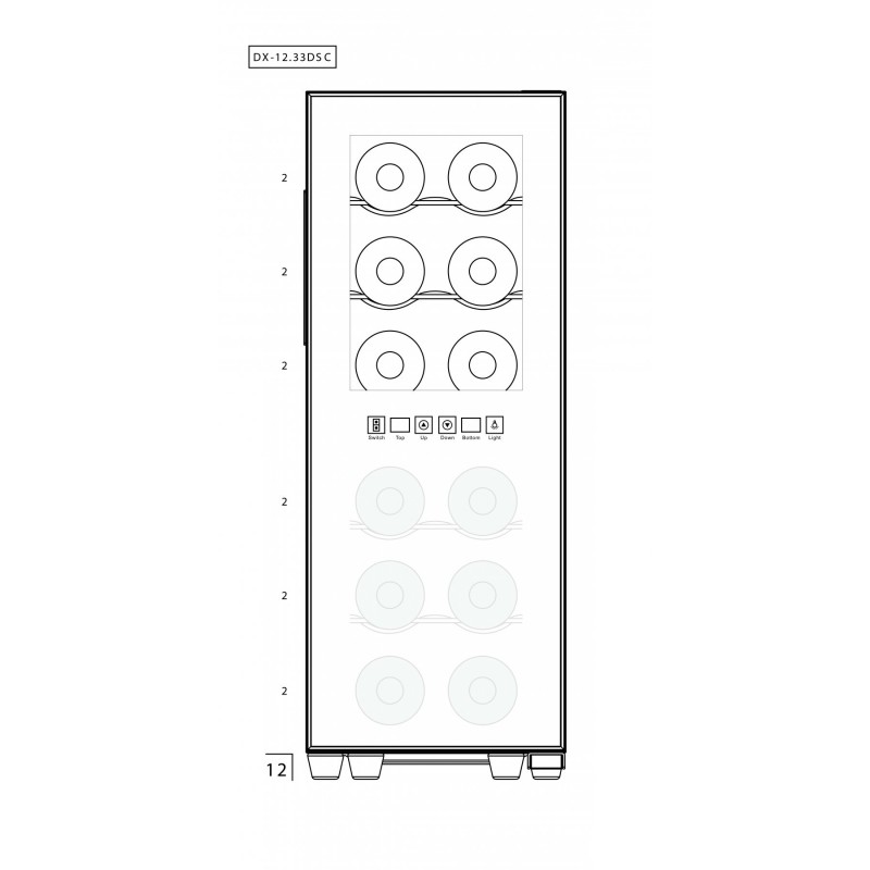 DUNAVOX DAT-12.33DC винный шкаф черный