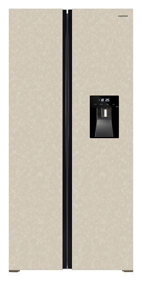NORDFROST RFS 484D NFYm inverter холодильник бежевый