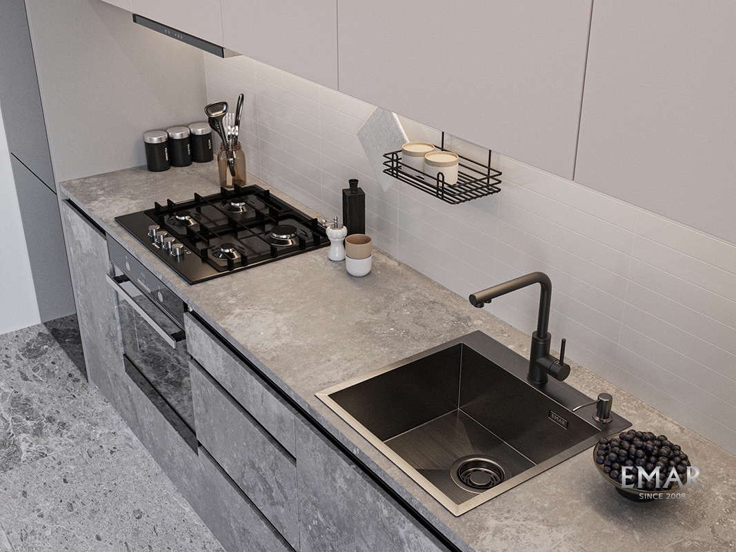 EMAR EMB-117A мойка Nano Dark