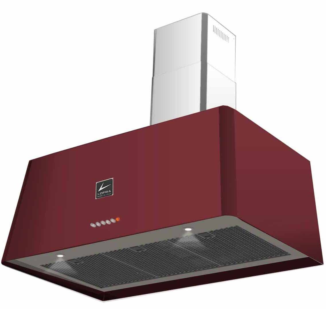 LOFRA RAINBOW 90 BURGUNDY вытяжка бордовый