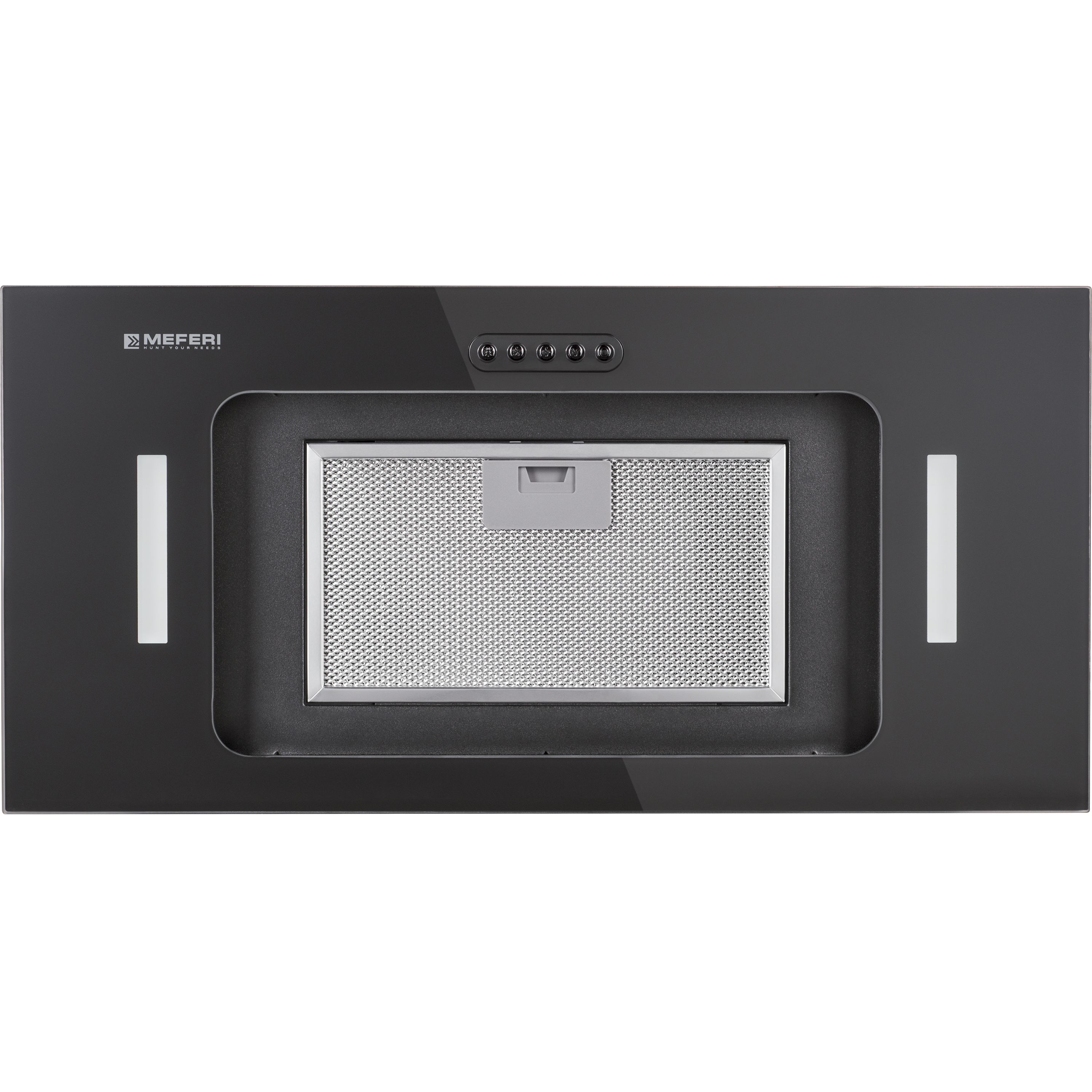 MEFERI INBOX60BK GLASS ULTRA вытяжка черный