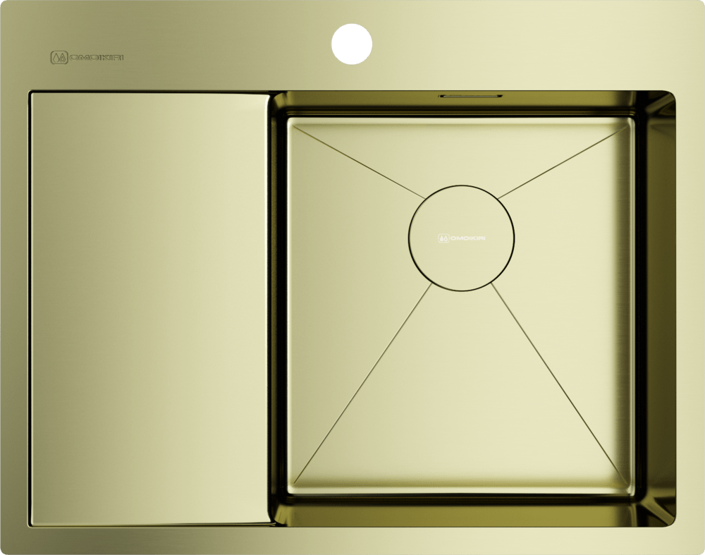 OMOIKIRI AKISAME 65-LG-R мойка золотой