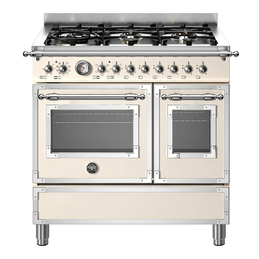 BERTAZZONI HER96L2EAVT газовый варочный центр кремовый матовый