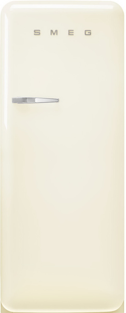 SMEG FAB28RCR5 кремовый отдельностоящий холодильник стиль 50-х годов