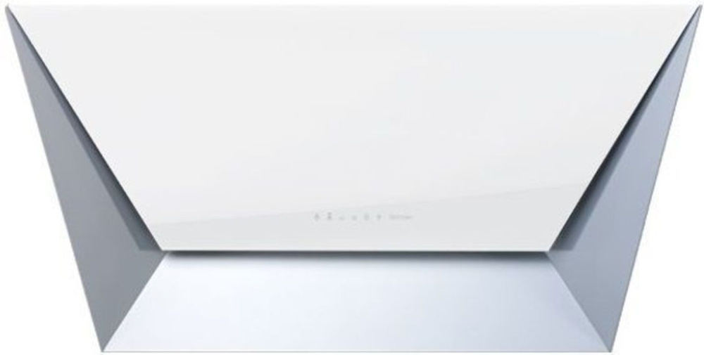 FALMEC DESIGN+ PRISMA 85 INOX VETRO BIANCO вытяжка нержавеющая сталь