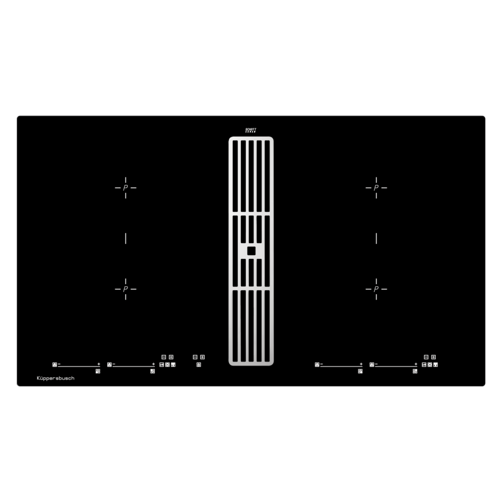 KUPPERSBUSH KMI 9800.0 SR Silver Chrome индукционная варочная панель с вытяжкой