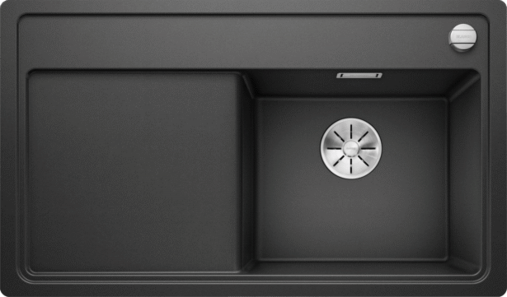 BLANCO ZENAR 45S-F Black Premium SILGRANIT PuraDur InFino мойка черный