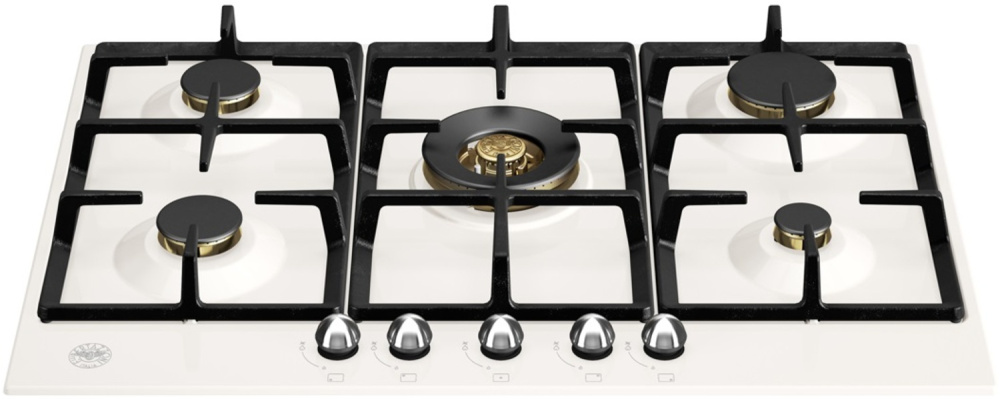 BERTAZZONI P755CHERAX газовая варочная панель слоновая кость/хром