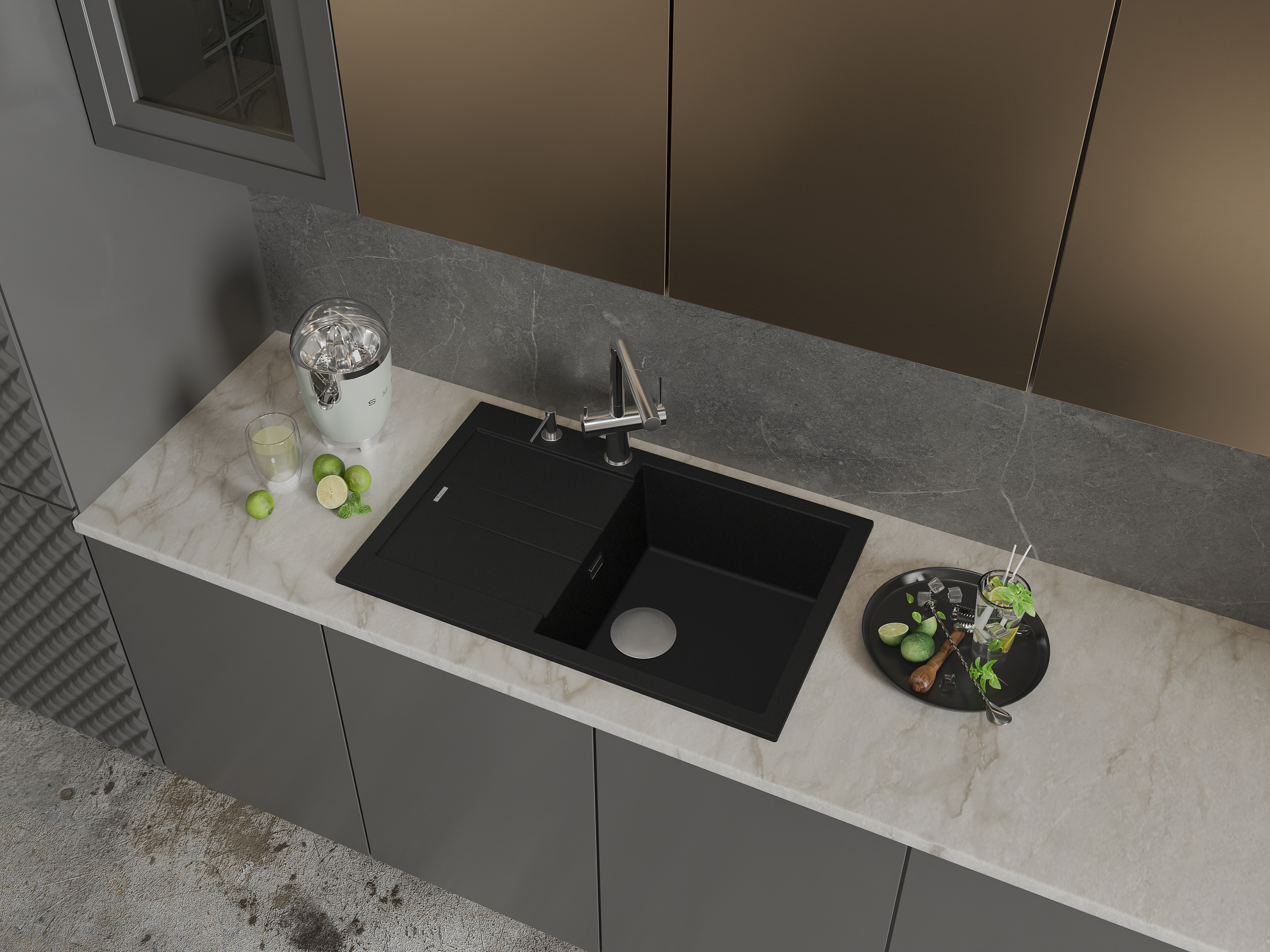 RIVELATO LM-7850 Nero opaco мойка черный