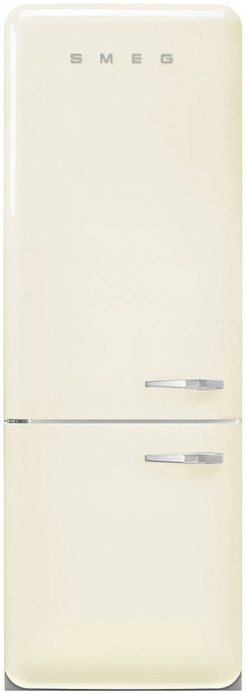 SMEG FAB38LCR5 Отдельностоящий двухдверный холодильник, кремовый