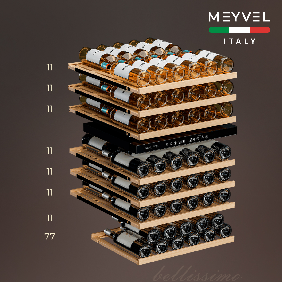 MEYVEL MV77PRO-KST2 винный шкаф черный