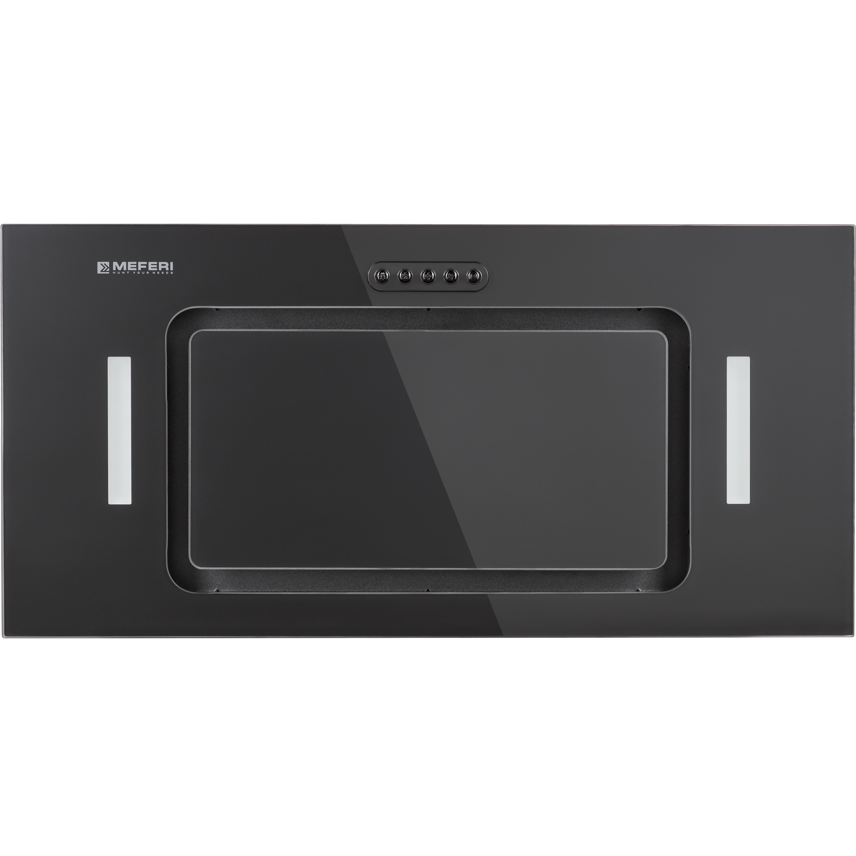 MEFERI INBOX60BK GLASS ULTRA вытяжка черный