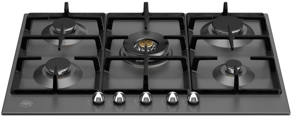 BERTAZZONI P755CHERNE газовая варочная панель черный матовый