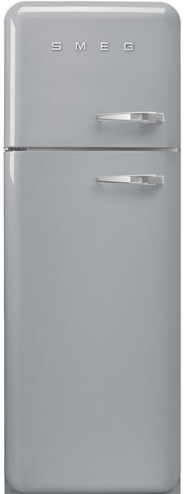 SMEG FAB30LSV5 серебристый отдельностоящий двухдверный холодильник стиль 50-х годов