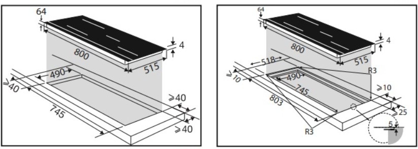 DE DIETRICH DPI4810B варочная панель черный