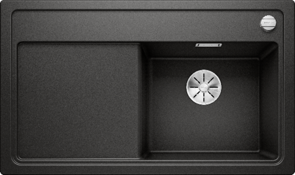 BLANCO ZENAR 45S Premium Black SILGRANIT PuraDur InFino мойка черный