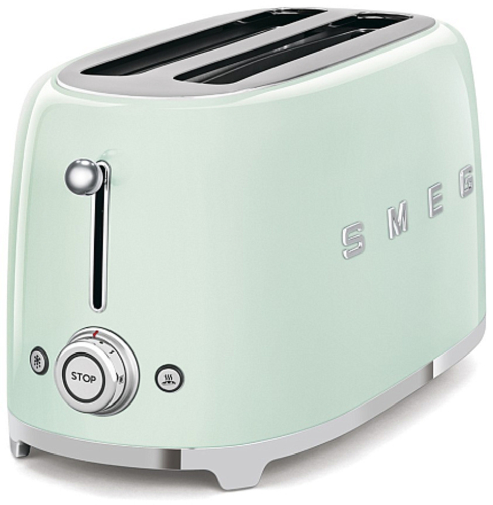 SMEG TSF02PGEU тостер на 4 ломтика зеленый