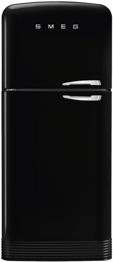 SMEG FAB50LBL5 Отдельностоящий двухдверный холодильник, черный