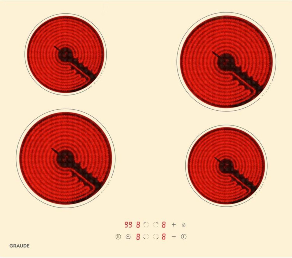 GRAUDE EK 60.0 C электрическая варочная панель кремовый