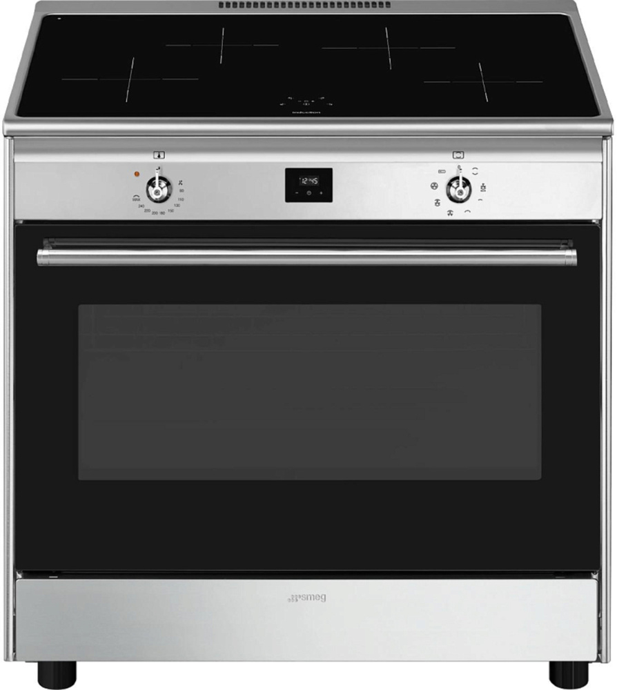 SMEG CG90CIXT Отдельностоящий варочный центр, нержавеющая сталь матовая