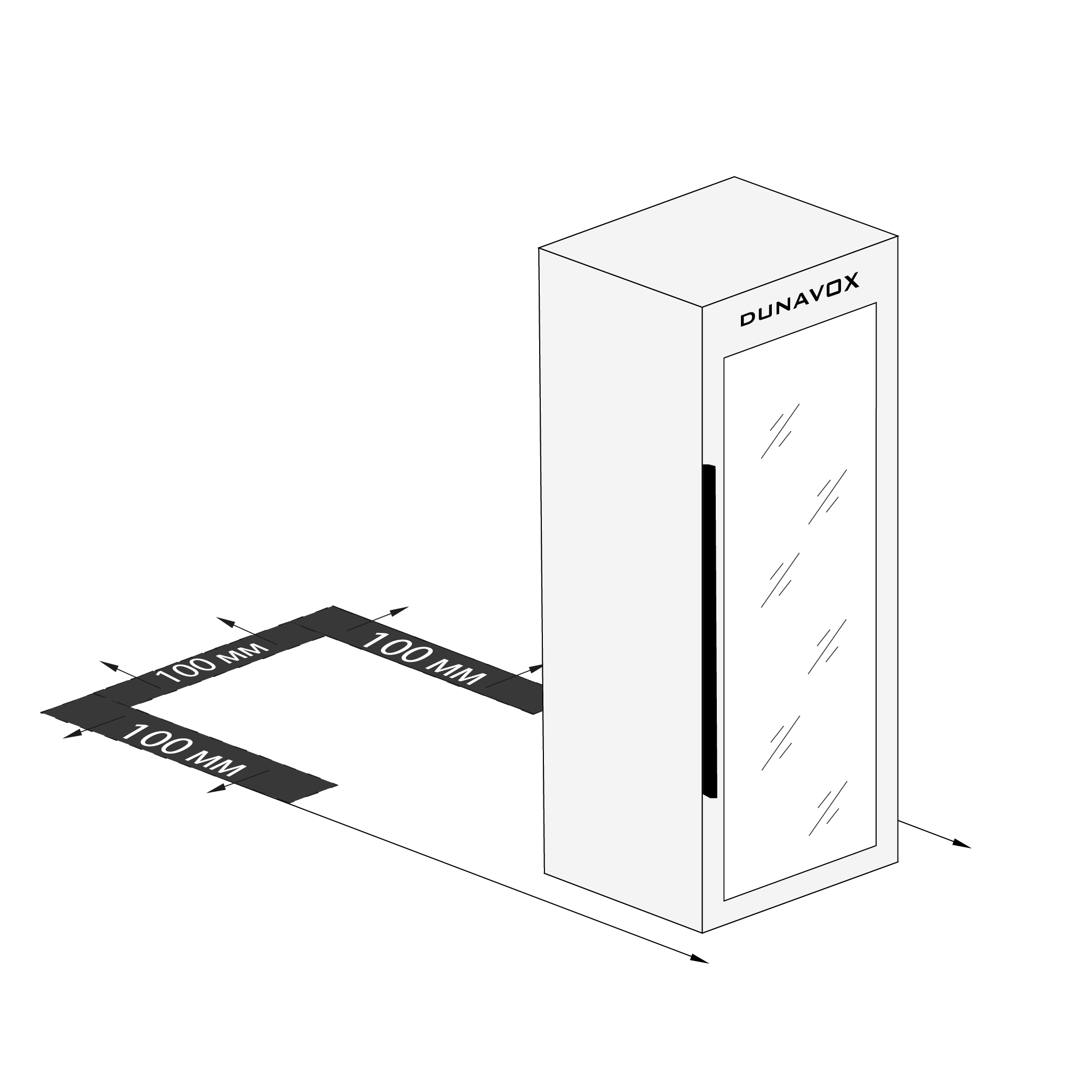 DUNAVOX DXFH-28.88 винный шкаф черный