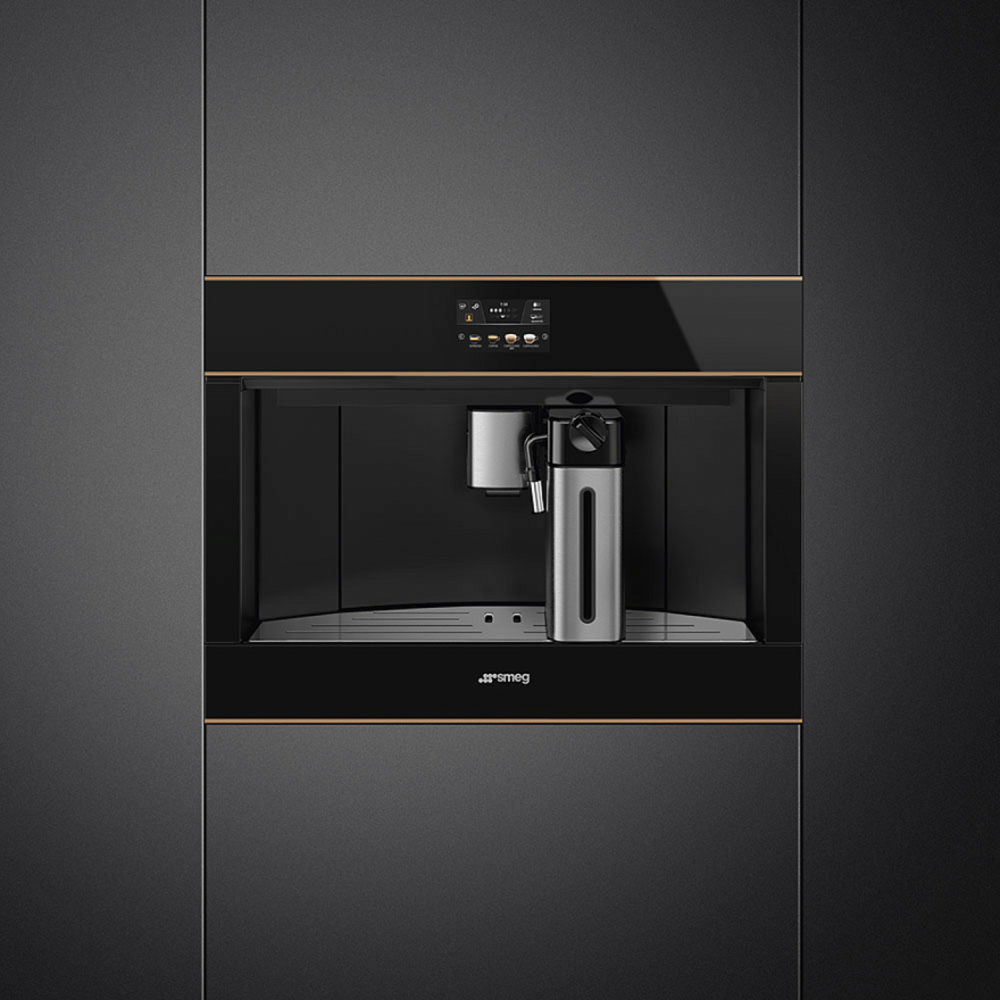 SMEG CMS4604NRRU Автоматическая кофемашина, черное стекло Eclipse