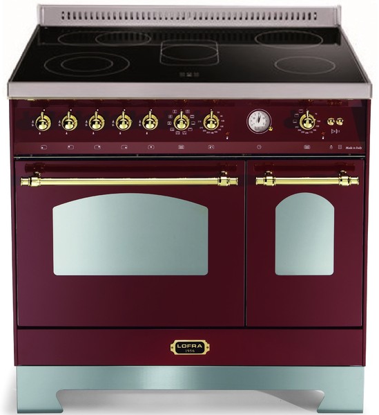 LOFRA RRD96MFTE/5I CHROME варочный центр бордовый