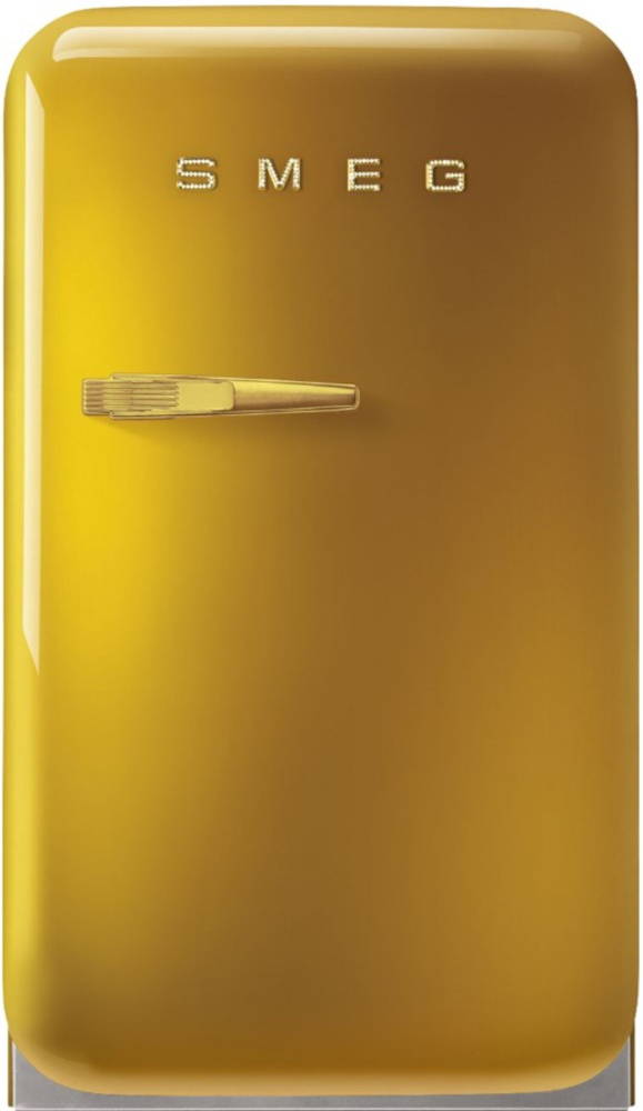 SMEG FAB5RDGO5 Отдельностоящий минибар, золотой