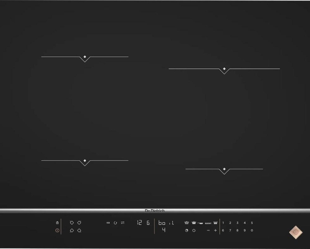 DE DIETRICH DPI7670X ИНДУКЦИОННАЯ ВАРОЧНАЯ ПАНЕЛЬ 65 CM черный
