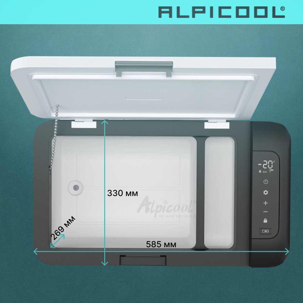ALPICOOL K25 (12/24) автохолодильник белый