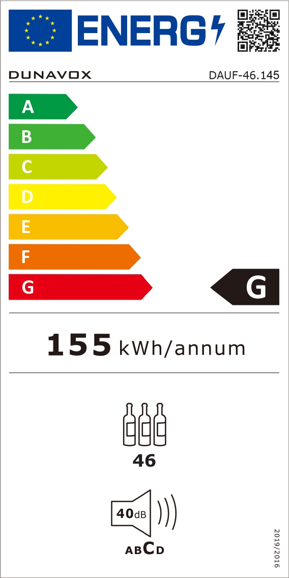 DUNAVOX DAUF-46.145DB винный шкаф черный
