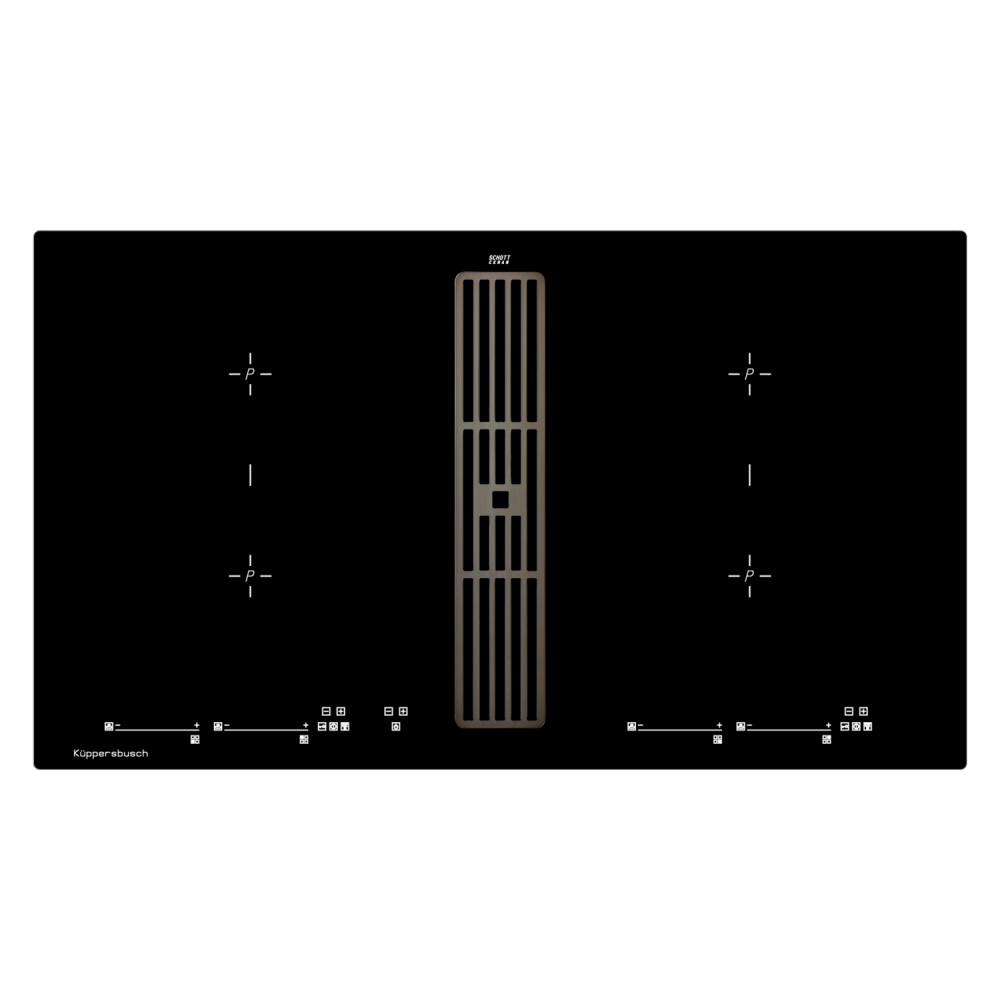 KUPPERSBUSH KMI 9800.0 SR Black Chrome индукционная варочная панель с вытяжкой