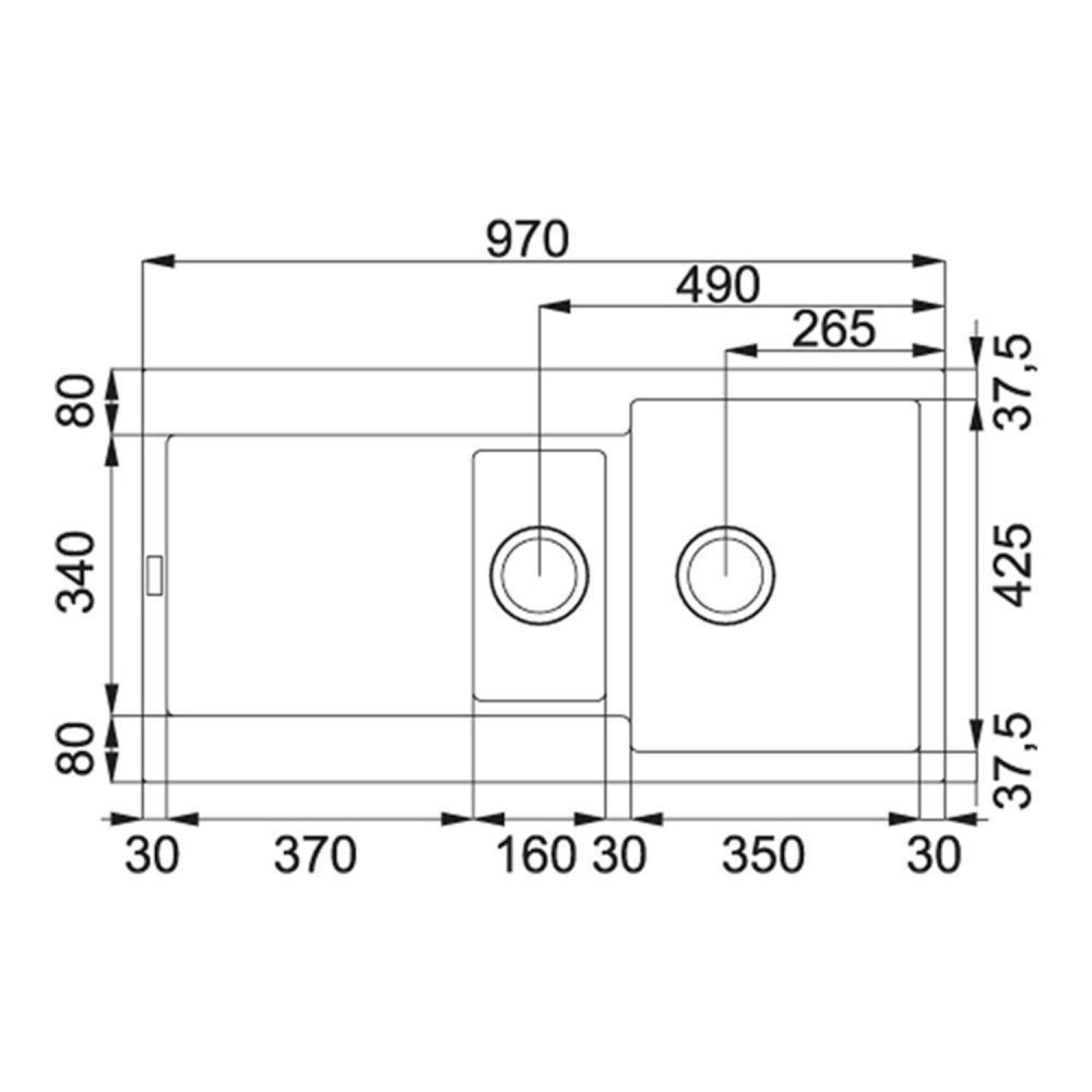 FRANKE MRG 621 кухонная мойка черный матовый